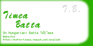 timea batta business card